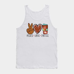 Peace Love Coffee Tank Top